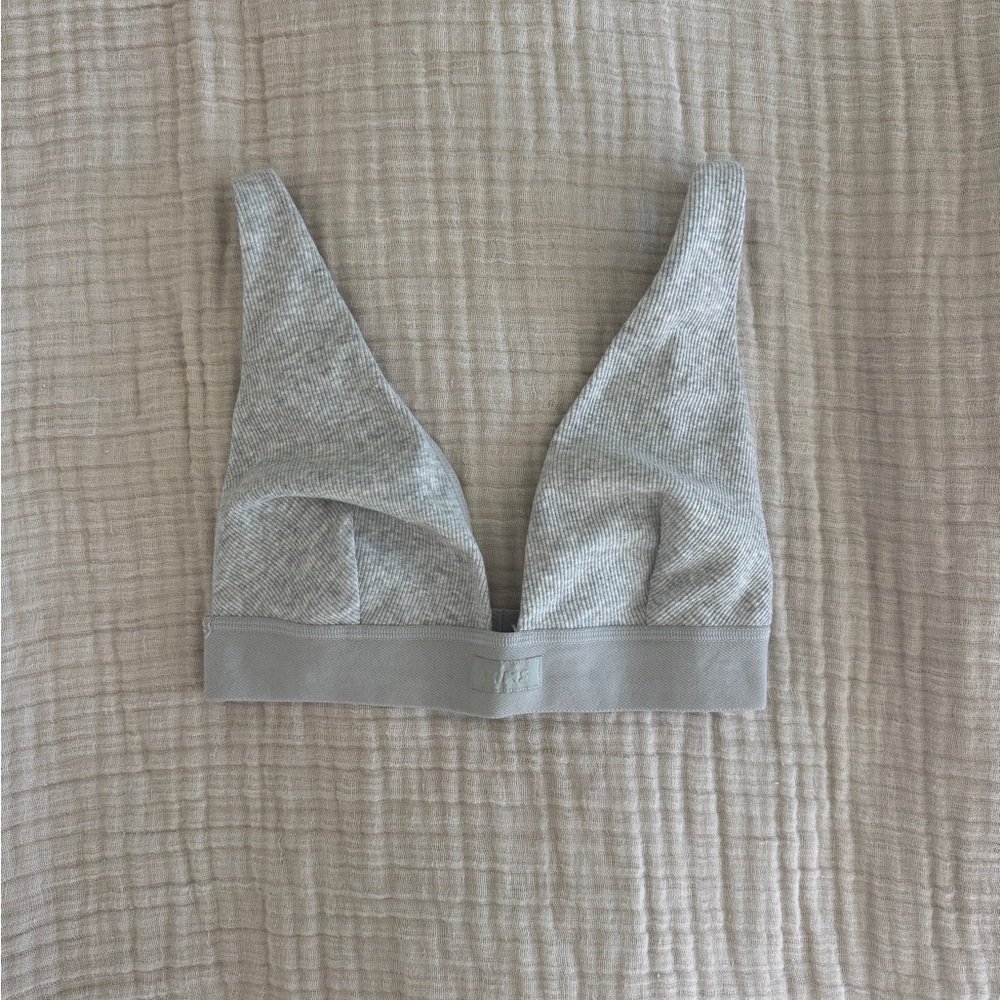 Skims Corton Rib Plunge Bralette